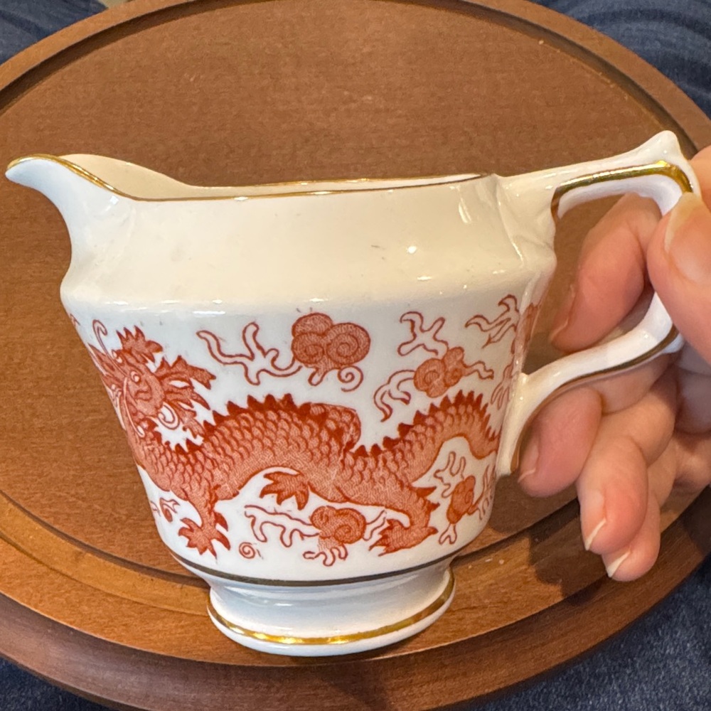 Sutherland China Dragon Motif Creamer Made in England
